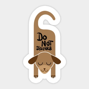 Do Not Disturb Dog Sticker
